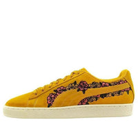 (WMNS) PUMA Suede TOL Embroidery Floral Lace Up Casual Shoes Yellow 370245-01