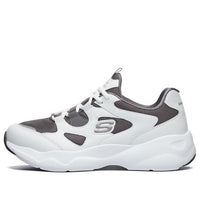 Skechers D'Lites Airy Low-Top Running Shoes White/Gray 999235-WGRY