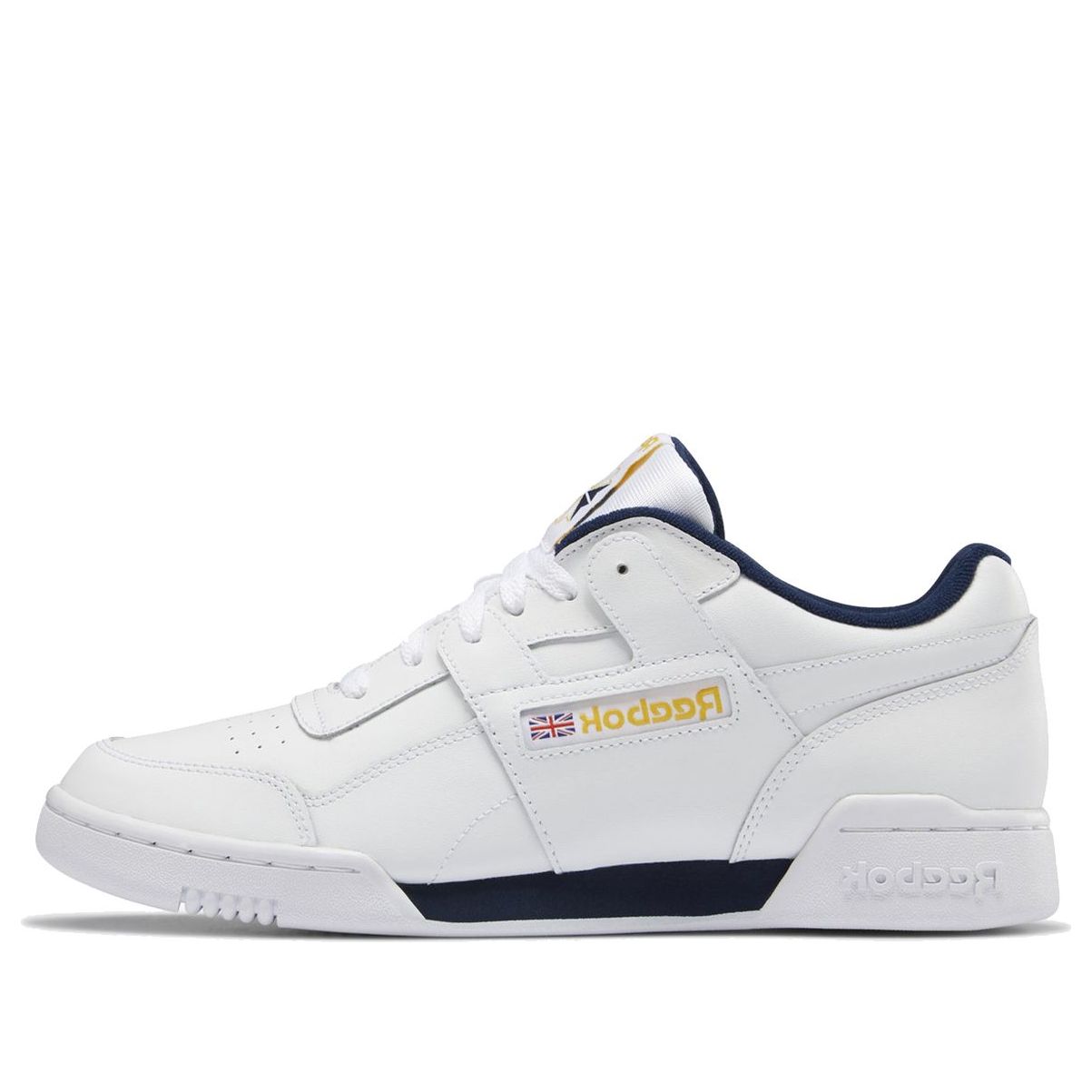 Reebok Workout Plus White Yellow Skate Shoes 'Yellow White' DV8749