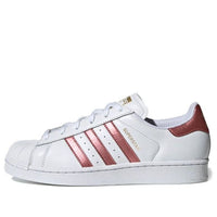 (WMNS) adidas originals SUPERSTAR 'White Red' FU9308