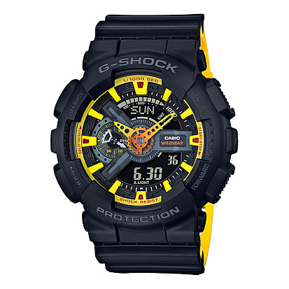 CASIO G-Shock Analog-Digital 'Black Yellow' GA-110BY