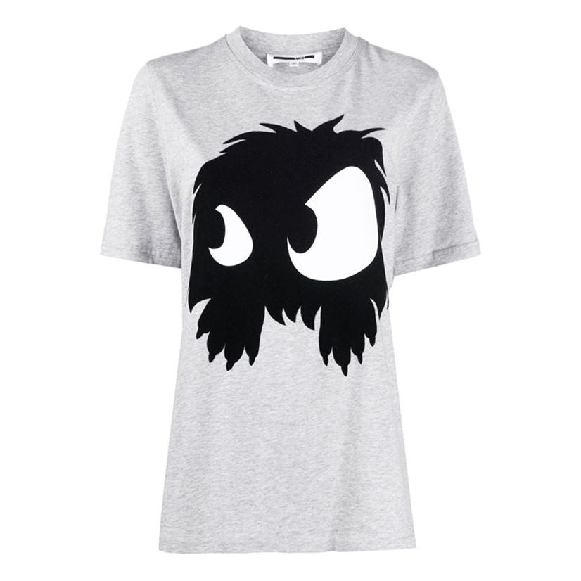 McQ Alexander McQueen Printing Pattern Round Neck Short Sleeve Gray 583304-RPR15-1225