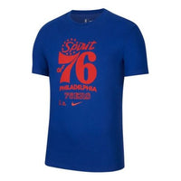 Men's Nike Philadelphia 76 Mantra Dri-FIT NBA Short Sleeve Blue T-Shirt CK8783-495