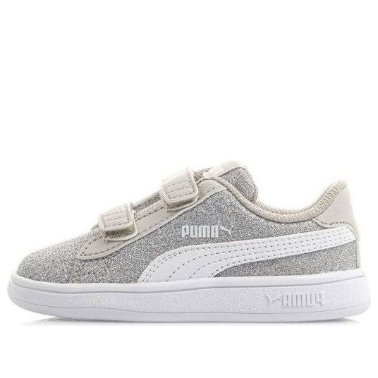 (TD) PUMA Smash V2 Glitz Glam Sneakers Silver 367380-17