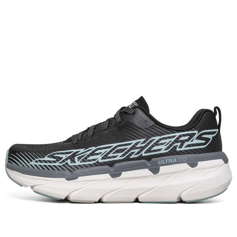 (WMNS) Skechers Max Cushioning Premier Black/White/Gray 17692-BKAQ