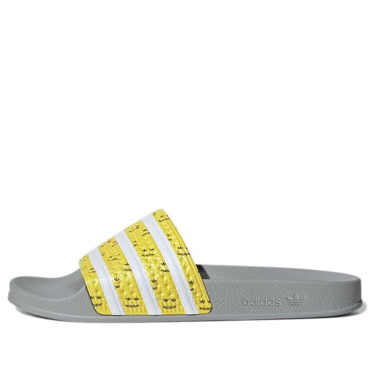 adidas Adilette 'Grey Bright Yellow Grey' GY1336