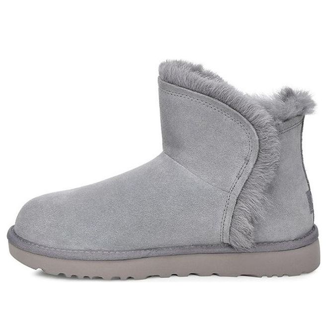(WMNS) UGG Classic Mini Fluff High-Low 'Blue Grey' 1103745-GYS