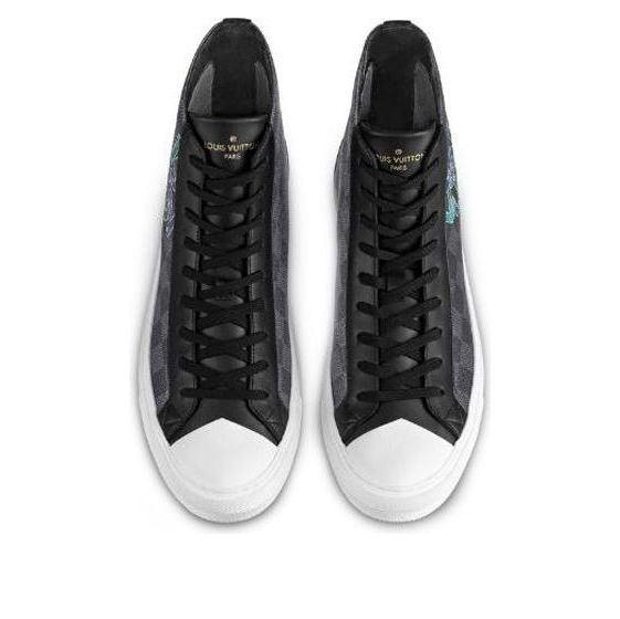 LOUIS VUITTON Tattoo Ankle Sneakers 'Grey' 1A7Q9G