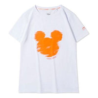 (WMNS) Li-Ning x Disney Crossover Mickey Avatar Printing Tee 'White Orange' AHSQ144-4