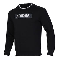 adidas logo Printing Round Neck Casual Running Black EH3785