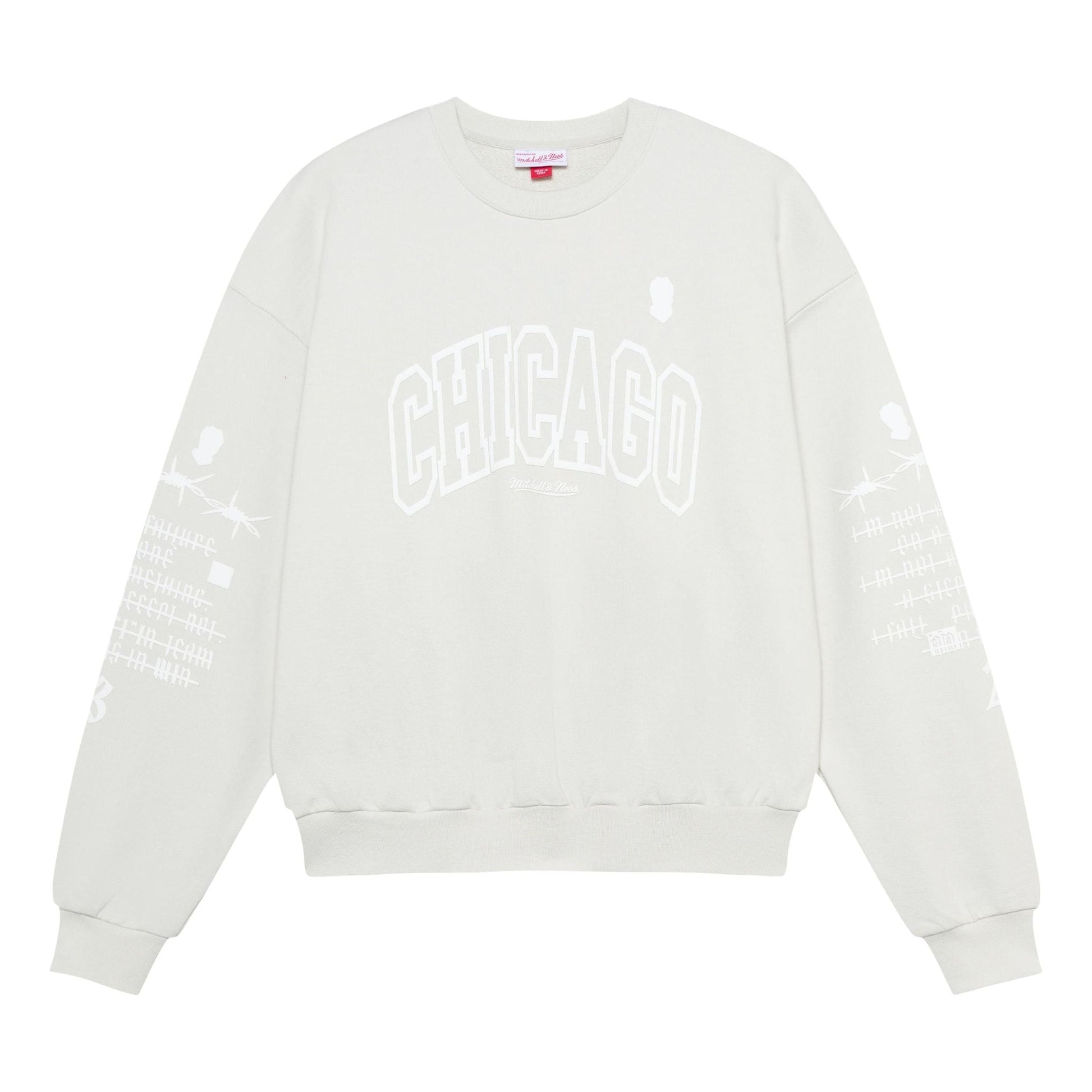 Mitchell & Ness x NBA Chicago Bulls Sweatshirt 'Grey' MNJYFWF22003-GRAY