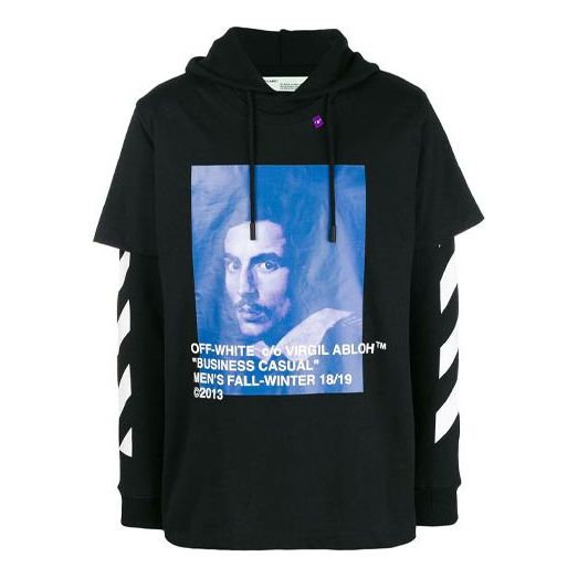 Off-White SS21 Bernini Back Printing Casual Black OMBB042F181920111030