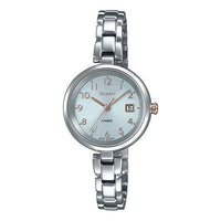 CASIO SHEEN Sapphire Crystal Solar Powered Quartz Waterproof Silver Analog SHS-D200D-7APR