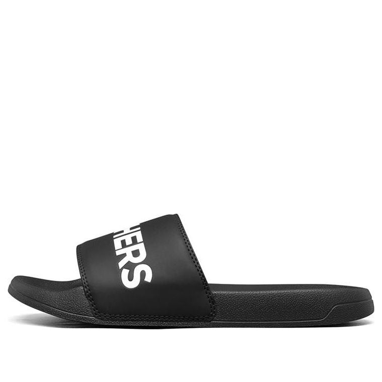 Skechers Side Lines Lightweight Cozy Outdoor Sports Slippers Black 8790108-BLK