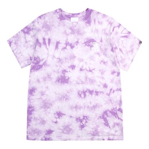 MLB San Francisco Giants Tie Dye Big Logo Loose Short Sleeve Unisex Blue Purple 31TSA3031-14V