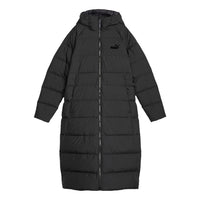 (WMNS) PUMA Long Hooded Down Coat 'Black' 678331-01