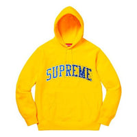 Supreme FW18 Water Arc Hooded Sweatshirt Yellow Logo SUP-FW18-204