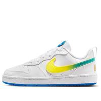 (GS) Nike Court Borough Low 'White Soar Sonic Yellow' IR3997-100