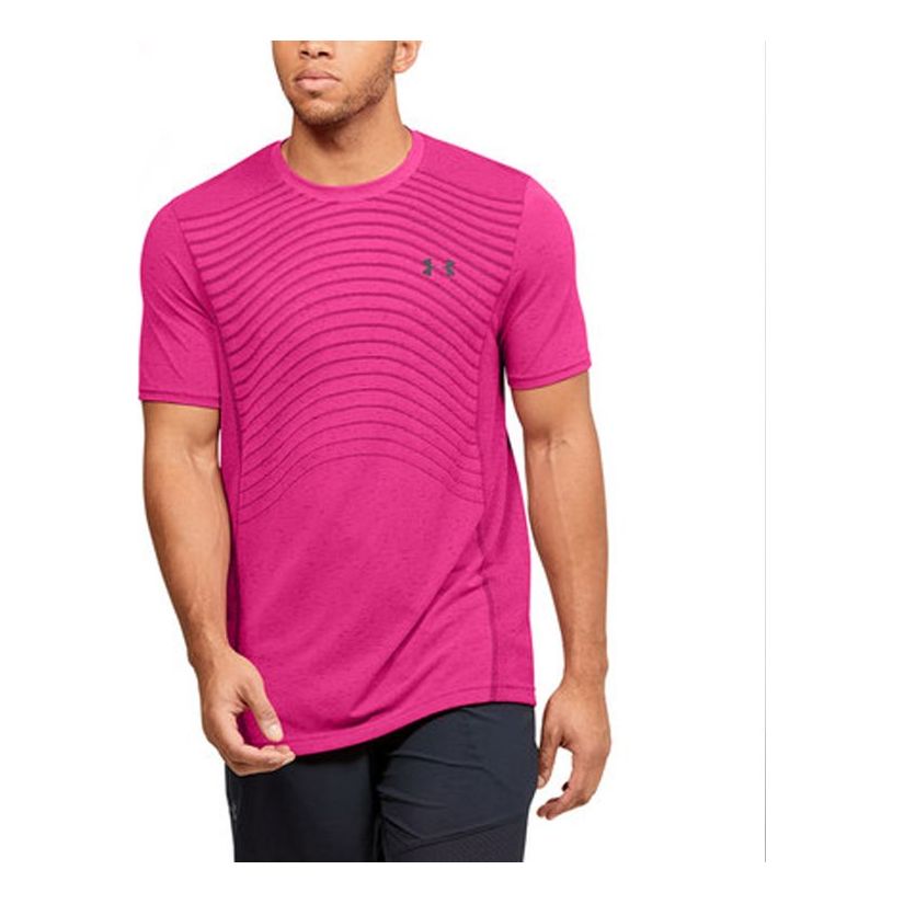 Under Armour Unisex Seamless Wave Tee Pink 1351450-687