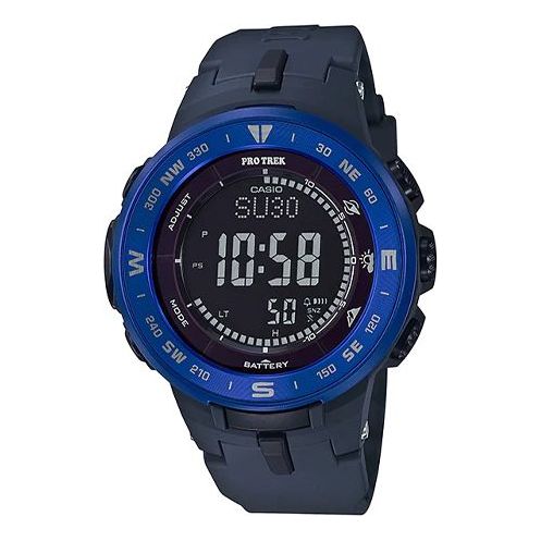CASIO Waterproof Solar Powered Mens Blue Digital PRG-330-2JF