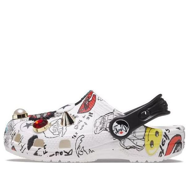 (GS) Crocs Classic Cruella Clogs 'White Black' 207397-100