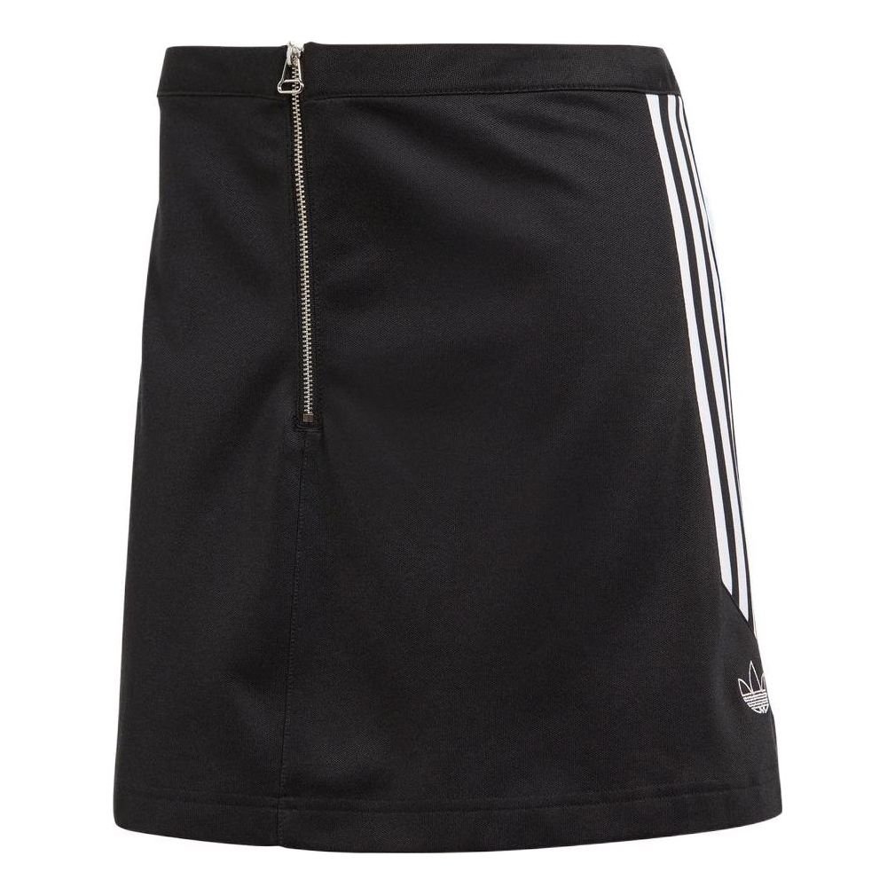 (WMNS) adidas Originals Retro Throwback 3-stripes Mini Skirt 'Black' FM1975