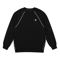 MLB NY Loose Side Athleisure Casual Sports Round Neck Long Sleeves Unisex Black 31MTW3011-50L