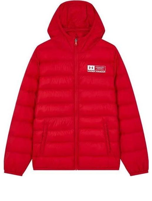 (GS) Under Armour Warm Puffer Jacket 'Racing Red' 224310714