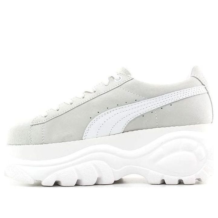 (WMNS) PUMA Buffalo x Suede Platform 'White' 368499-01