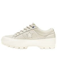 (WMNS) Converse One Star Lugged Low Top Sponge Cake Thick Sole Creamy 565065C