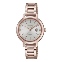 CASIO Waterproof SHEEN Sapphire Crystal Solar Powered Quartz Rose Gold Analog SHS-4525CG-4APR