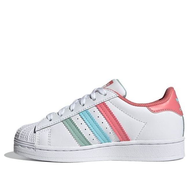 (PS) adidas originals Superstar 'White Pink Blue' FZ0651