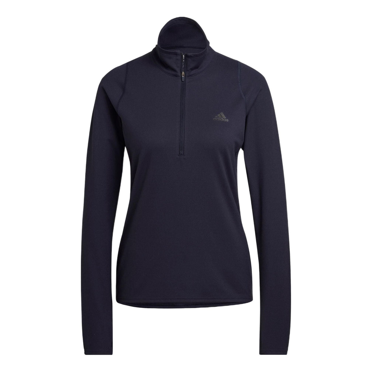 (WMNS) adidas Run Fast Half-Zip Long Sleeve Sweatshirt Asia Sizing 'Black' HK9017