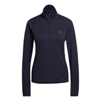 (WMNS) adidas Run Fast Half-Zip Long Sleeve Sweatshirt Asia Sizing 'Black' HK9017
