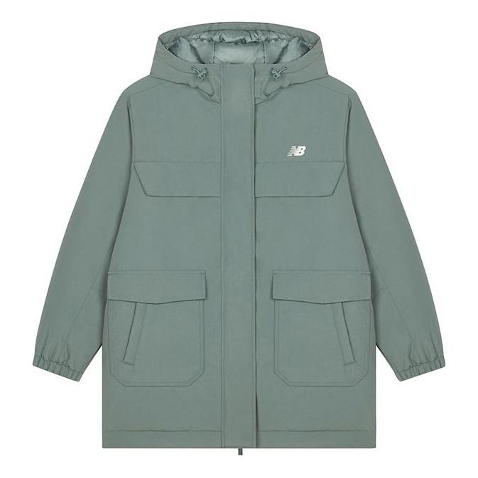 (WMNS) New Balance Long Down Jacket Asia Sizing 'Green' AWJ33332-DKJ