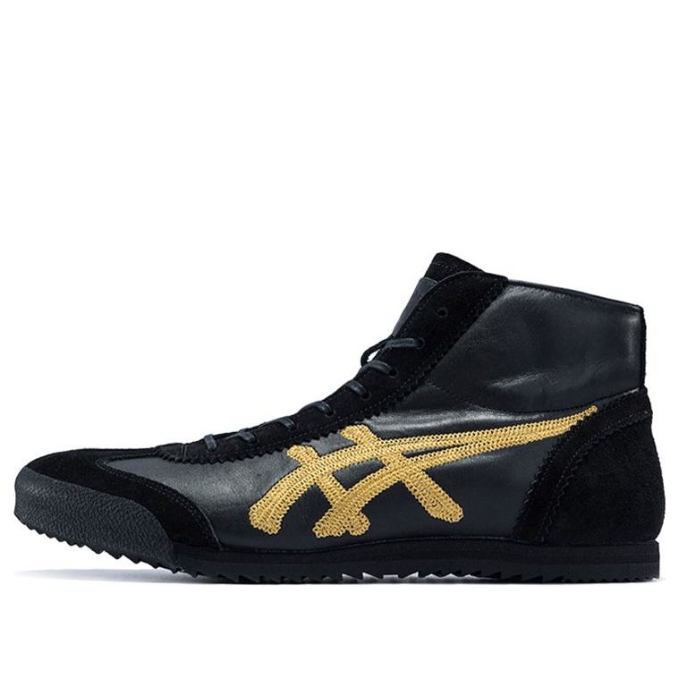Onitsuka Tiger Mexico Mid Runner 'Black Rich Gold' D7R1L-9094
