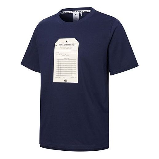 PUMA Unisex Dassler Legacy Printing Round-neck Tee Blue 532275-06