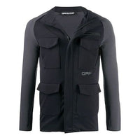 Off-White Logo Printing Thin and light Sports Jacket Slim Fit Version Black OMVL005I20KNI0010610