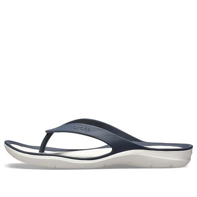 (WMNS) Crocs Casual Cozy Flip-Flops Deep Blue 204974-462