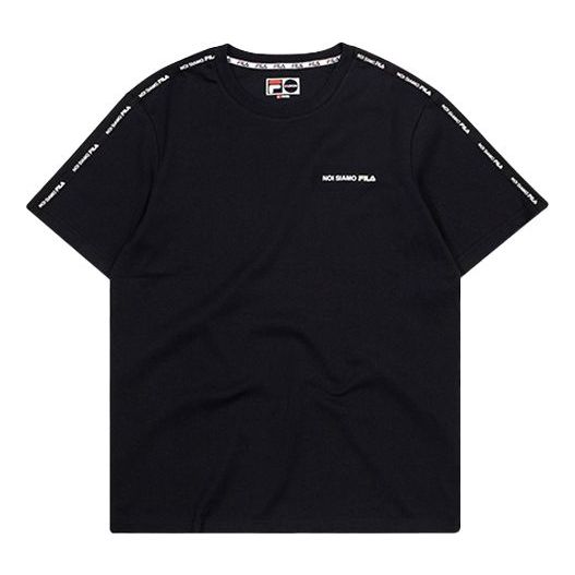 FILA FUSION Logo Short Sleeve Black T11M031109F-BK