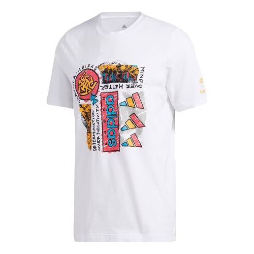 adidas x Crayola Leisure Sports Short Sleeve Men's White GN3680