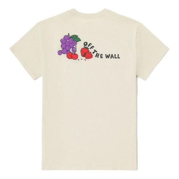 (WMNS) Vans Fruit Logo T-Shirt 'Beige' VN0008XY3KS