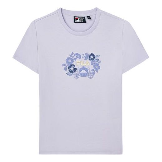 (WMNS) FILA Logo Printing Round-Neck Purple F11W138153F-VT