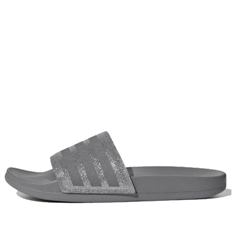 (WMNS) adidas Adilette Comfort Slides '3 Stripes Shimmer - Grey Platinum' EE6818