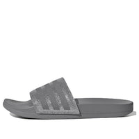(WMNS) adidas Adilette Comfort Slides '3 Stripes Shimmer - Grey Platinum' EE6818