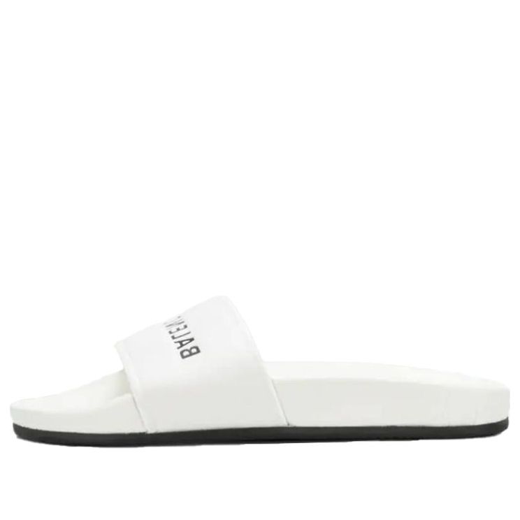 (WMNS) Balenciaga Pool Slides 'White Black' 517226WAL009061