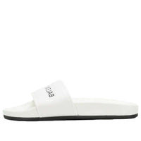 (WMNS) Balenciaga Pool Slides 'White Black' 517226WAL009061