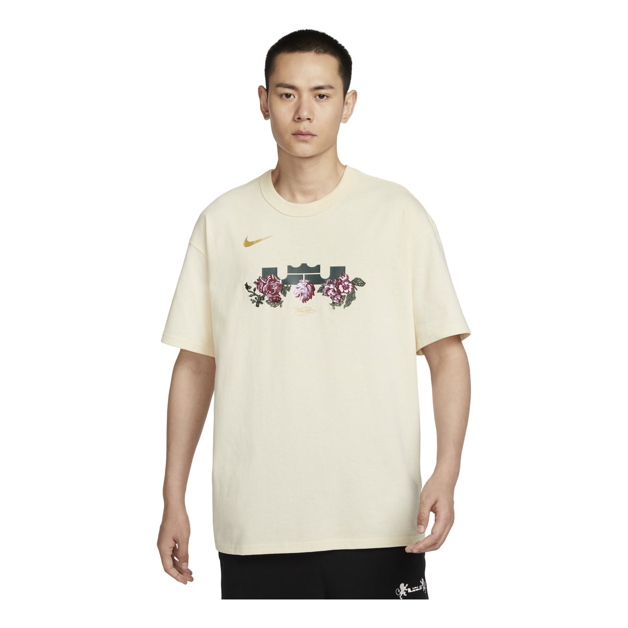 Nike LeBron Max90 Basketball T-Shirt Asia Sizing 'Coconut Milk' FZ8074-113