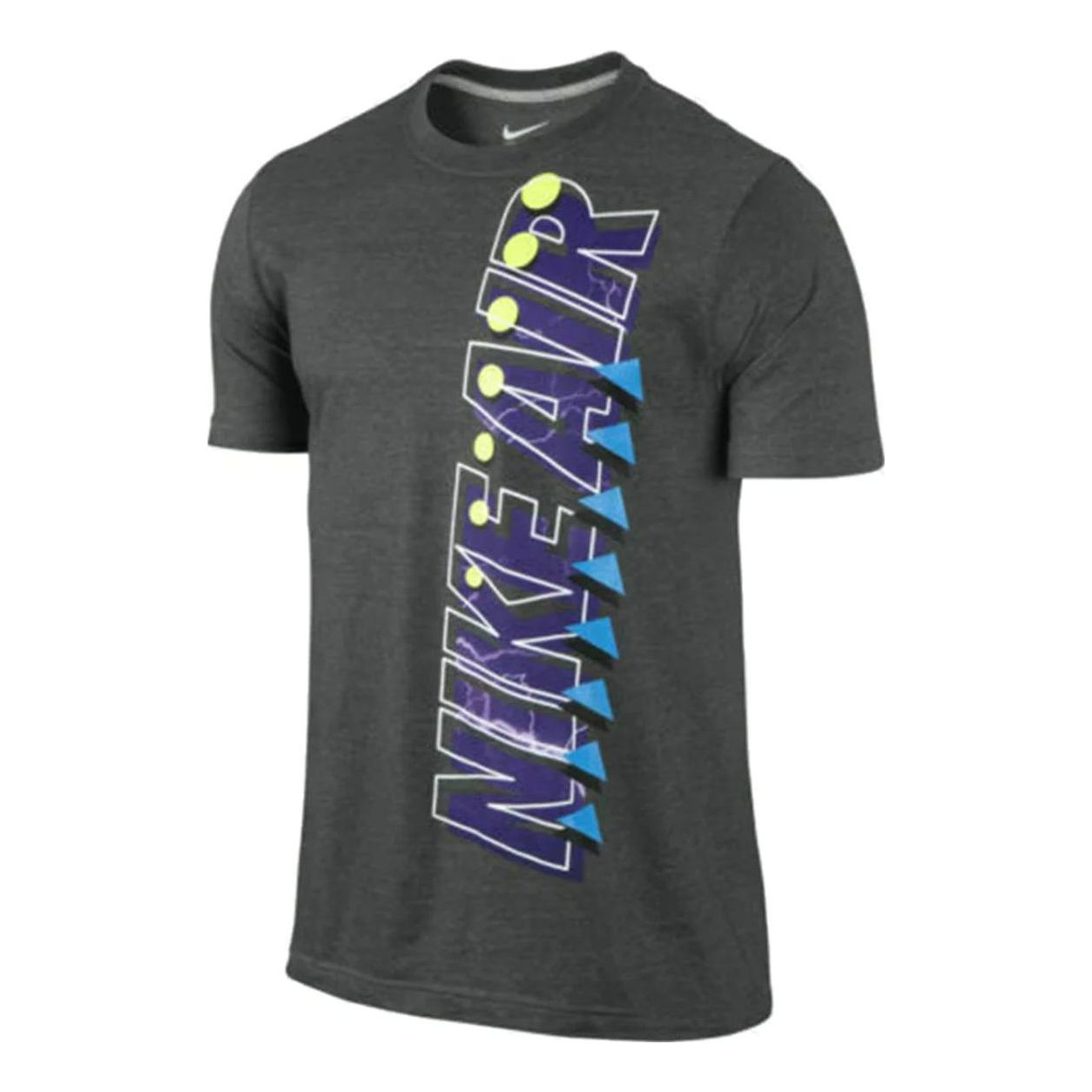 Nike Printed Nike Air Logo Pullover Short Sleeve T-shirt 'Heather Grey' 577893-071