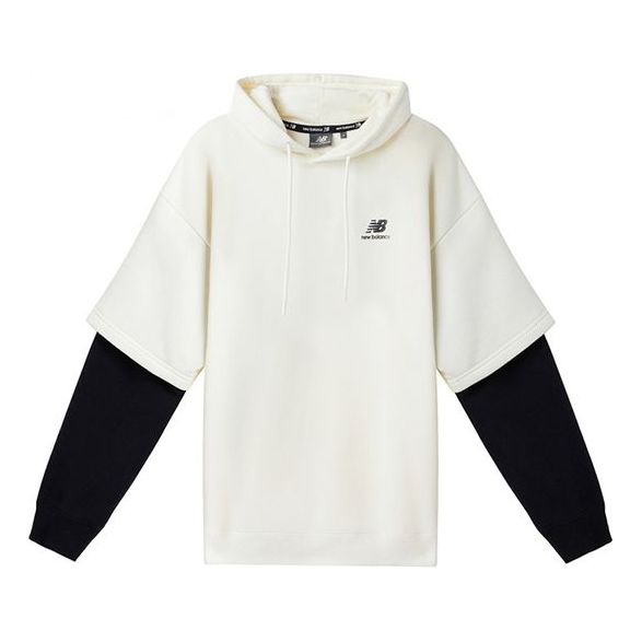 New Balance Splicing Casual Pullover Couple Style White NCA3S523-IV